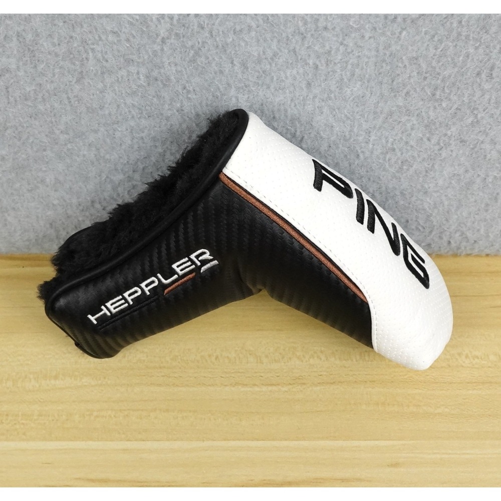 PING HEPPLER Blade Putter Head Cover White/Black Magnetic Good